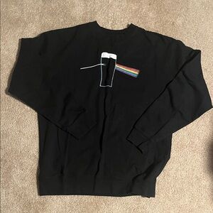 Black Graphic Men Sweater